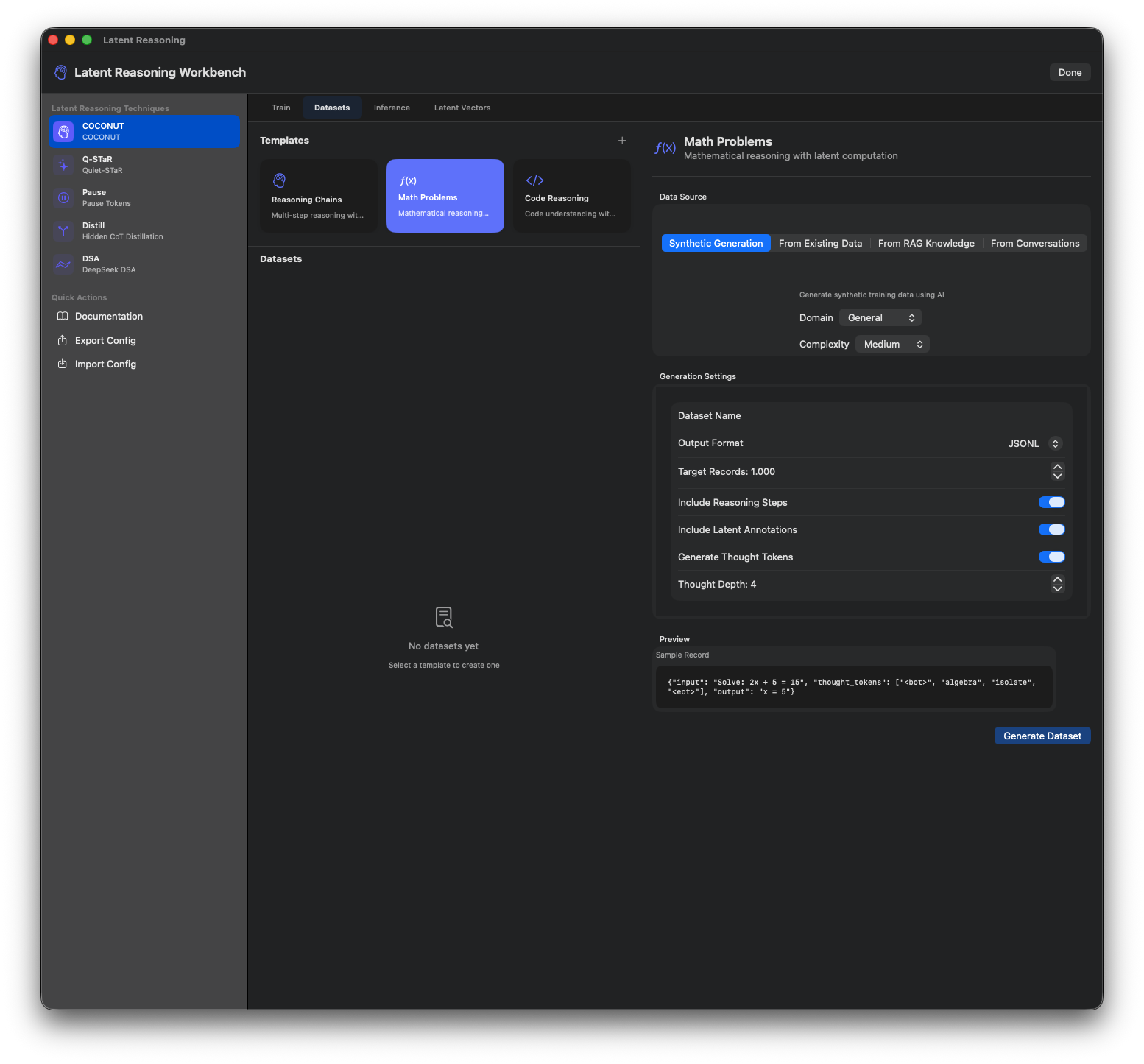 Latent Reasoning Workbench 4